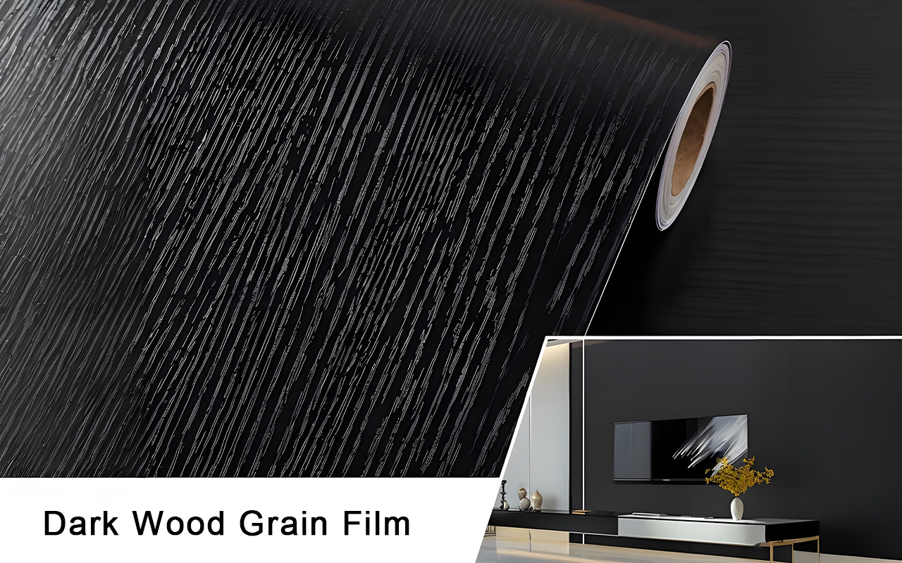 Dark Wood Grain Film Película de grano de madera oscura