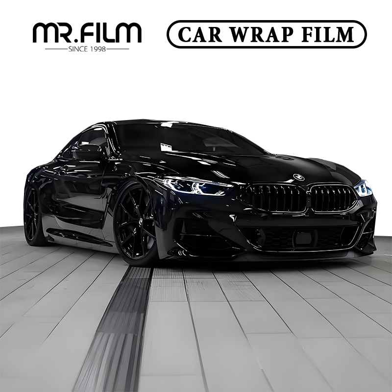 Película protectora de envoltura de coche Samurai Black para cambio de color automático