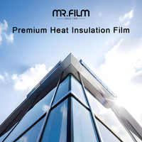 Película para ventanas Película de privacidad unidireccional residencial azul oscuro plateada