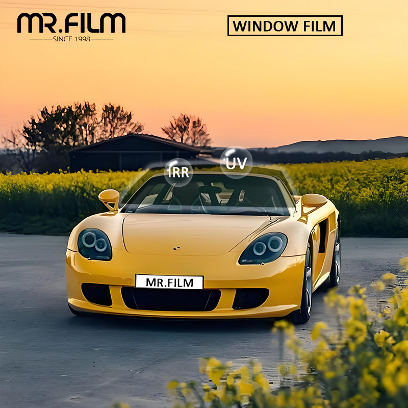 Parasol resistente a los arañazos, película automática para tinte de ventanilla, coche