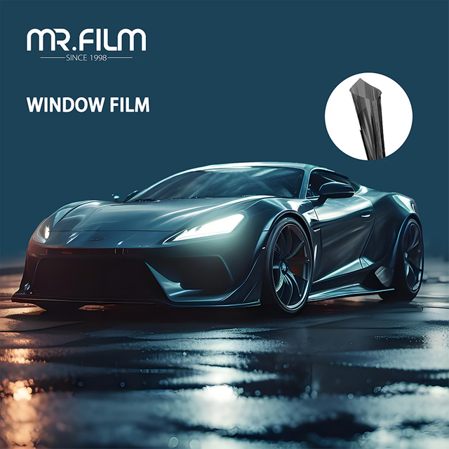 Película protectora para tinte de ventanilla solar para automóviles
