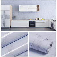 Película decorativa con patrón de piedra de mármol de PVC 