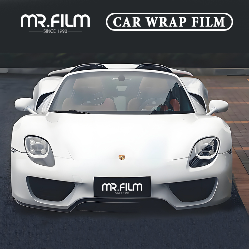 Película de envoltura para automóvil con cambio de color resistente a rayones, color blanco piano de primera calidad 