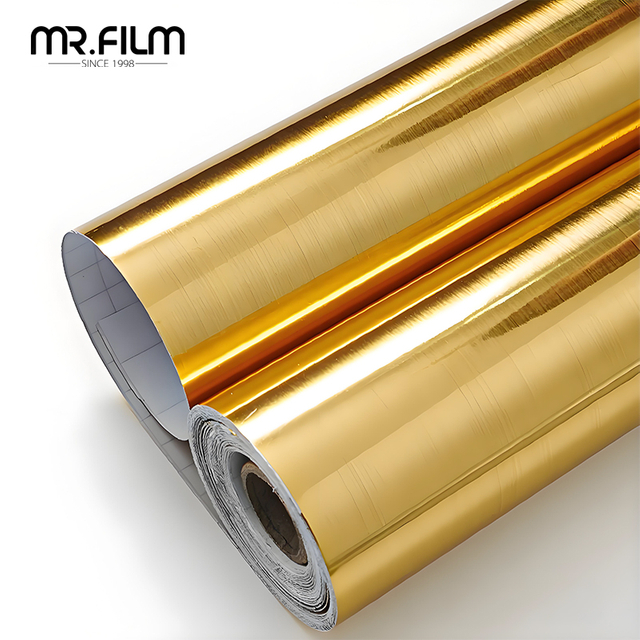Película decorativa de metal cepillado de fácil instalación para decoración del hogar