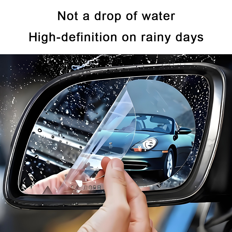 Película antivaho impermeable duradera HD para espejos de automóviles
