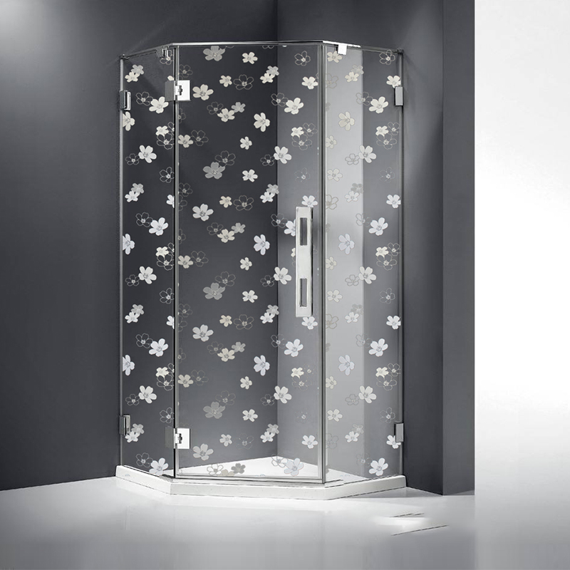 Película decorativa elegante a prueba de explosiones para la seguridad del vidrio del cuarto de ducha