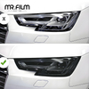 Película protectora ultra oscura de luz negra profunda para personalización de faros