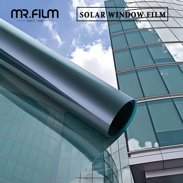 Película opaca para ventanas residenciales para edificios de vidrio