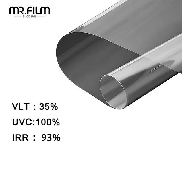 Película para ventanas de construcción antideslumbrante Anti-UV de fácil instalación 