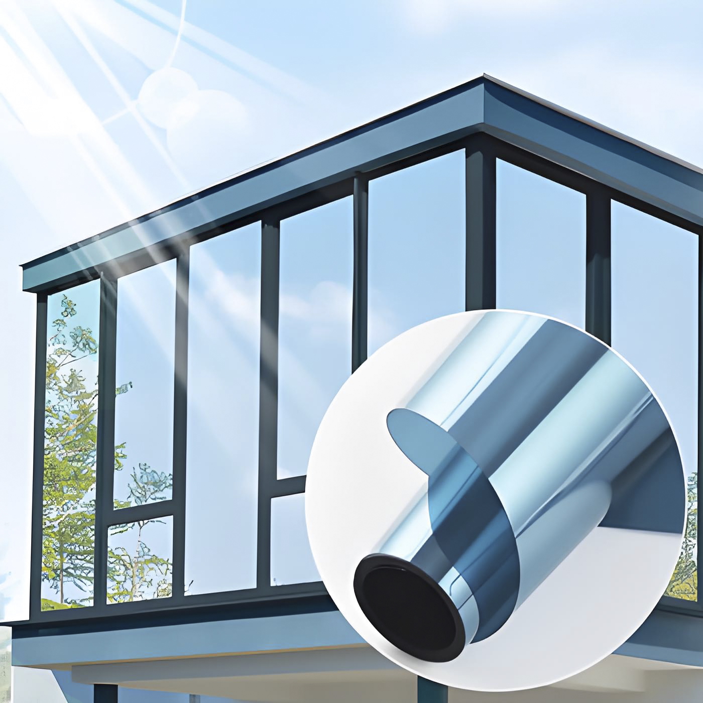 Pel&iacute;cula para ventanas de construcci&oacute;n