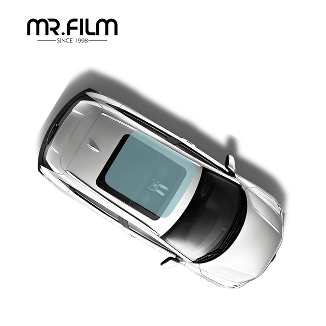 Película de techo solar con escudo UV IR y bloqueador de calor con armadura de hielo de cristal azul