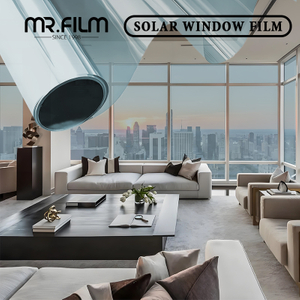Bloque UV de 2 mil 100% Rechazo IR 60% VLT Película para ventanas para edificios comerciales