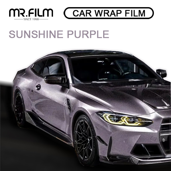 Película protectora púrpura del abrigo del coche de la sol para los coches de la resistencia del rasguño