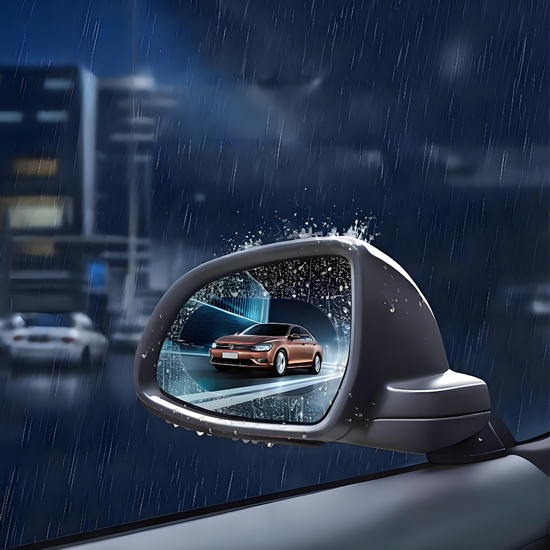 Película antivaho impermeable duradera HD para espejos de automóviles