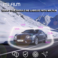 Película de ventana de coche antiarañazos con tinte nanocerámico y protección ultravioleta