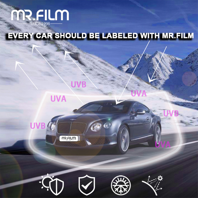 Película de ventana de coche antiarañazos con tinte nanocerámico y protección ultravioleta