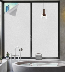 Película de vidrio decorativa de privacidad para tinte de ventana con estampado floral para el hogar