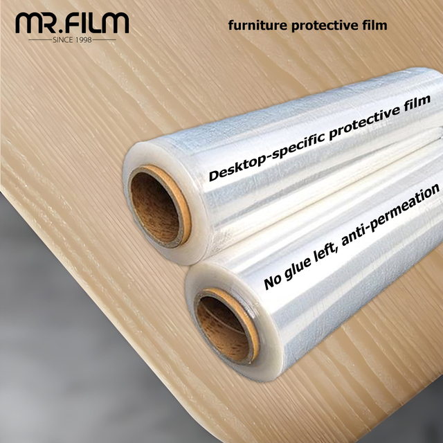 Película protectora para tinte de mesa transparente de lámina acrílica