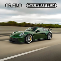 Película de envoltura de coche de alto brillo, color verde oscuro, superbrillante, para sedanes de lujo