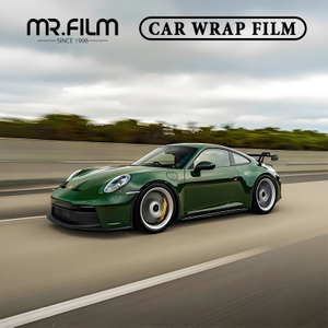 Película de envoltura de coche de alto brillo, color verde oscuro, superbrillante, para sedanes de lujo