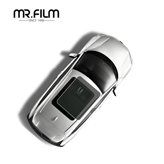 Película de armadura de hielo de cristal negro que refleja el sol para la reducción del calor del techo solar del vehículo