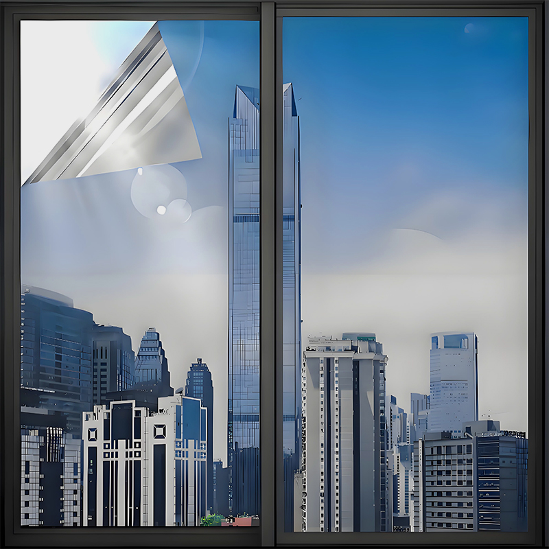 Película de ventana de visión unidireccional con bloqueo solar de protección de privacidad de alta calidad 