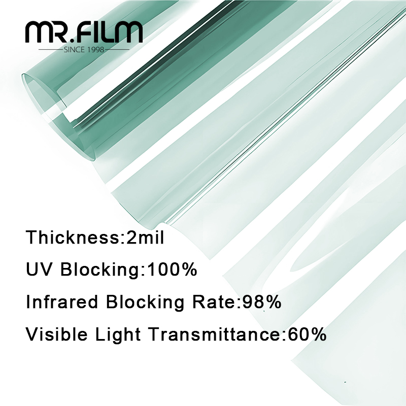  99% Protección UV 91% Bloque IR 51% Película de rechazo solar para aislamiento térmico de edificios