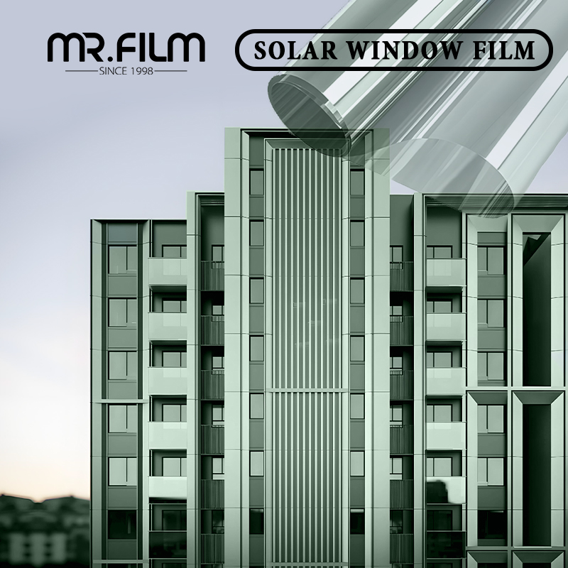 2mil de espesor 99% Protección UV 51% Rechazo solar Película de control de calor para edificios