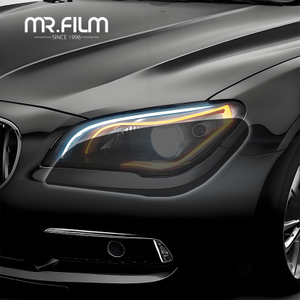 Película protectora ultra oscura de luz negra profunda para personalización de faros