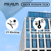 Película de vidrio autoadhesiva para ventanas de construcción para arquitectura