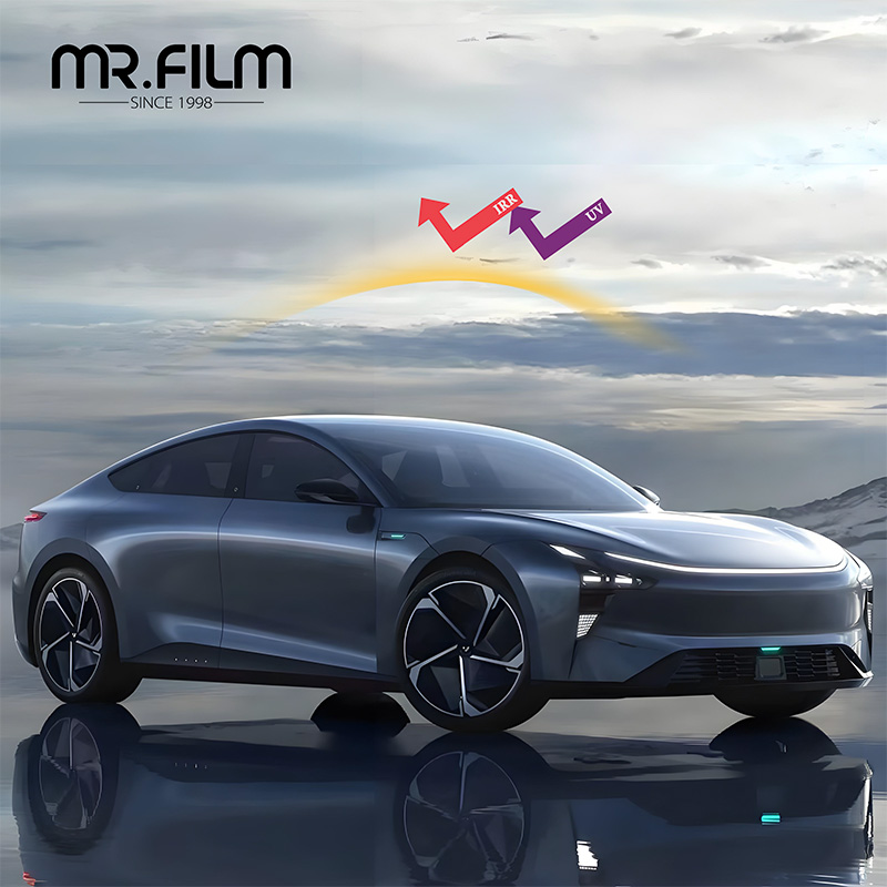 Película para tinte de privacidad automotriz para ventanas de automóviles