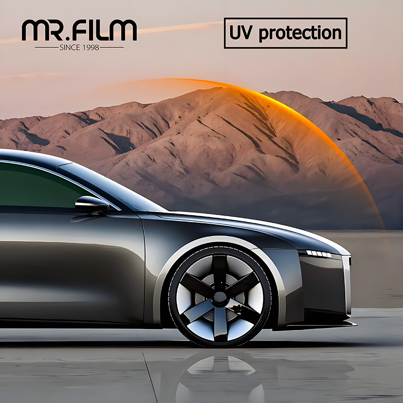 Película negra ultravioleta automática con tinte de ventanilla de coche de carbono premium