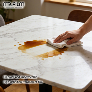 Muebles Película Protección Mesa Alto Claro Brillante Autoadhesivo Tinte
