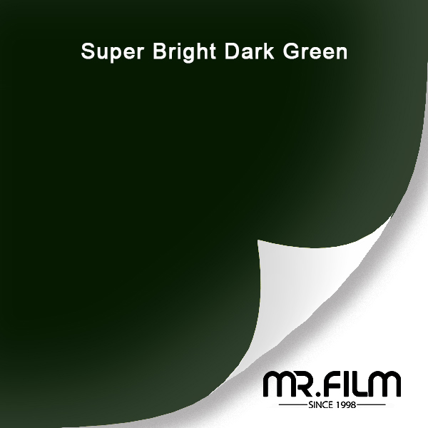 Película de envoltura de coche de alto brillo, color verde oscuro, superbrillante, para sedanes de lujo