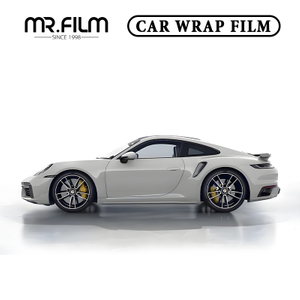 Película de envoltura de automóvil con cambio de color gris mate de Porsche para defensa de automóvil contra rasguños