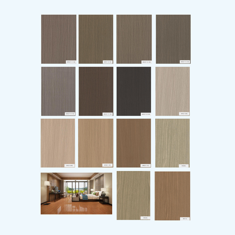 Película de veta de madera de decoración de lujo simple y lujosa para mejorar la apariencia