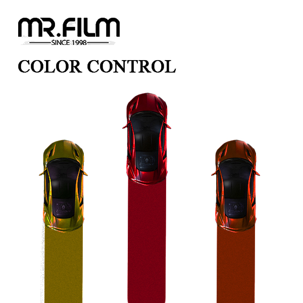 Película protectora del abrigo del coche del cambio de color del color rojo cereza resistente a los arañazos 
