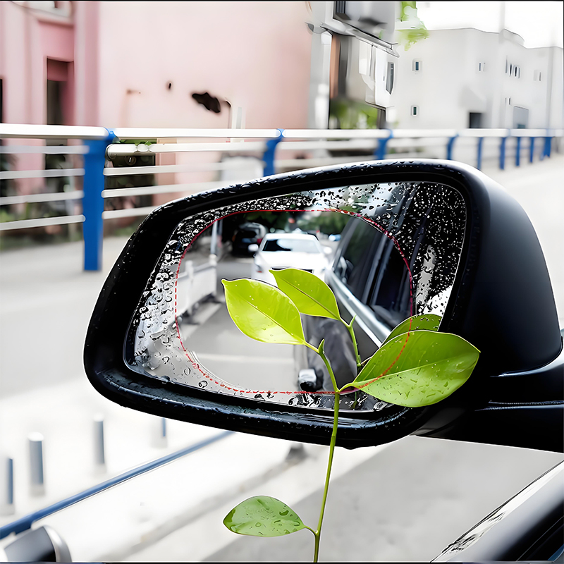 Película antivaho impermeable duradera HD para espejos de automóviles