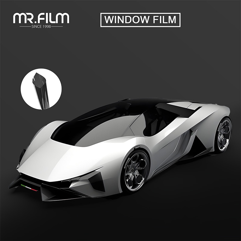 Película de ventana de coche que cambia de color no reflectante con protección solar