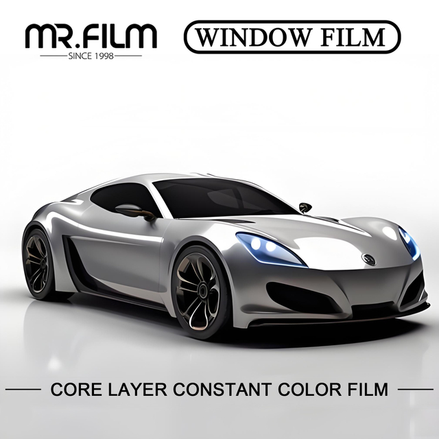 Película solar de nanocerámica con tinte de protección de ventana automática