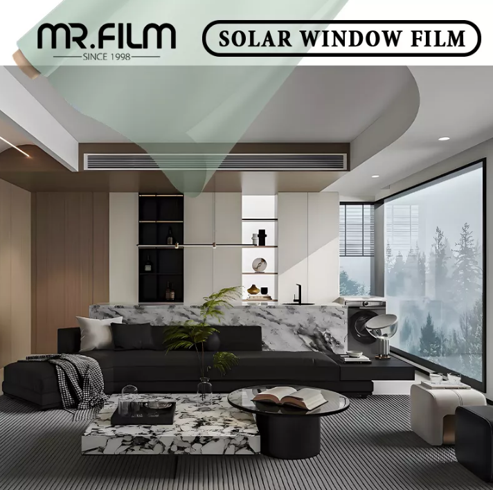 Película para ventanas con aislamiento térmico de bajo consumo: bloqueo de rayos UV e irrompible para una máxima protección