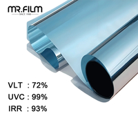 Tinte solar de película aislante a prueba de explosiones de vidrio para edificios
