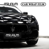 Película protectora de envoltura de coche Samurai Black para cambio de color automático
