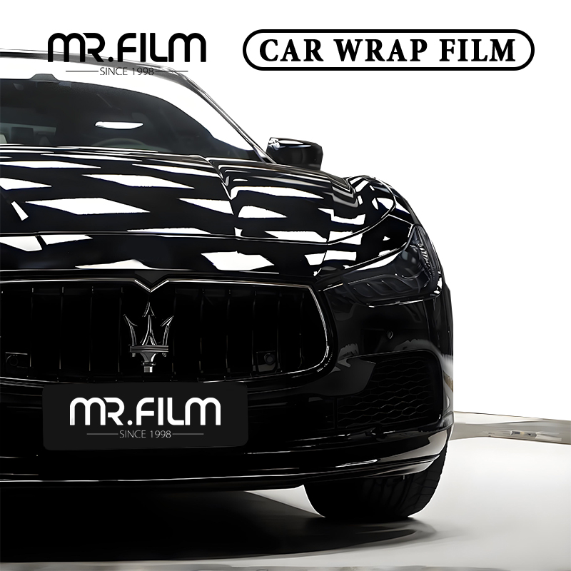 Película protectora de envoltura de coche Samurai Black para cambio de color automático