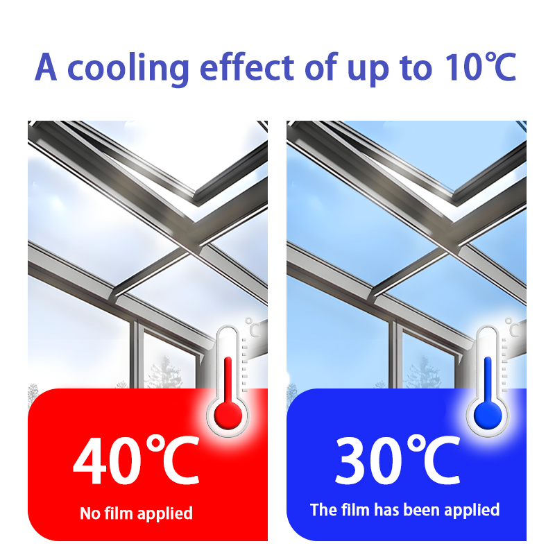 Película aislante de ahorro de energía con bloque UV del 99% para ventanas arquitectónicas