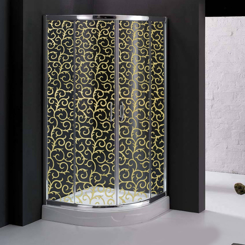 Película decorativa elegante a prueba de explosiones para la seguridad del vidrio del cuarto de ducha