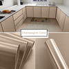 Película metálica decorativa de superficie color champán para una decoración elegante