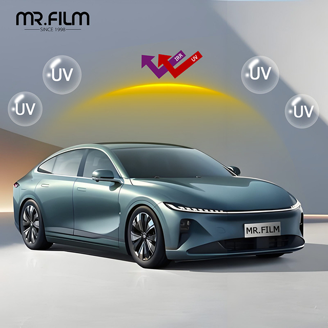 Película reflectante para ventanas con tinte cerámico solar 99% Uvr