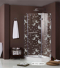  Tinte de ventana con estampado floral de película brillante decorativa de Pvc