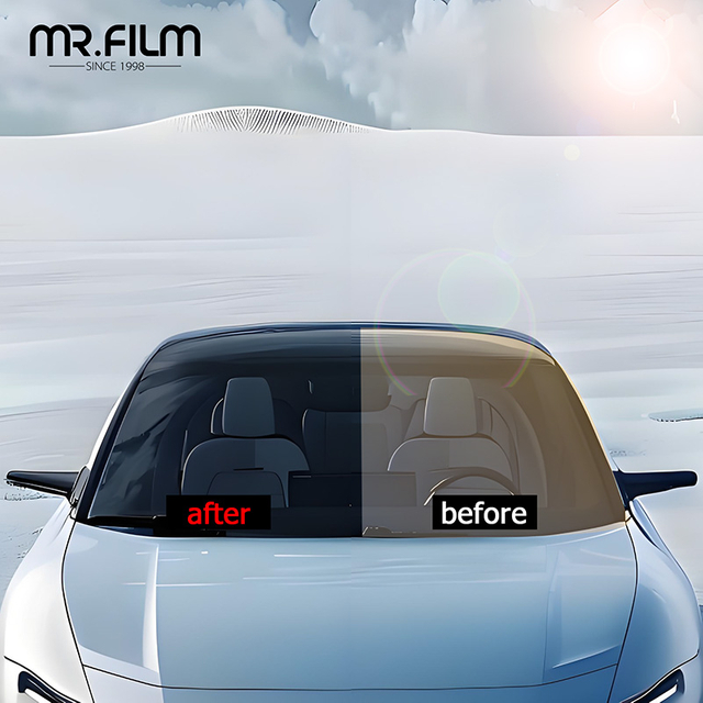 Película solar de nanocerámica para coche que bloquea el tinte de ventana solar